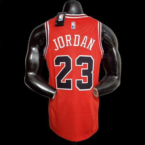 Mavin  NBA Chicago Bulls #23 Michael Jordan jersey Black and Red