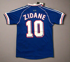 France 1998 ZIDANE 10 World Cup Home Retro Jersey