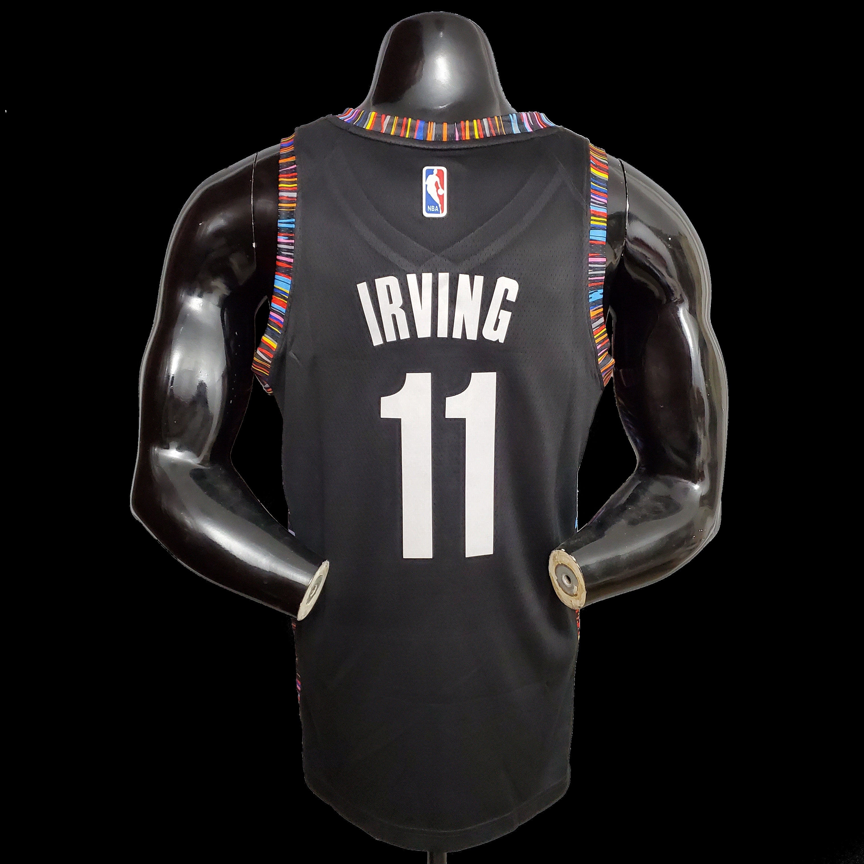 Brooklyn Nets 11 Kyrie Irving nba basketball swingman city jersey black edition  shirt 2021