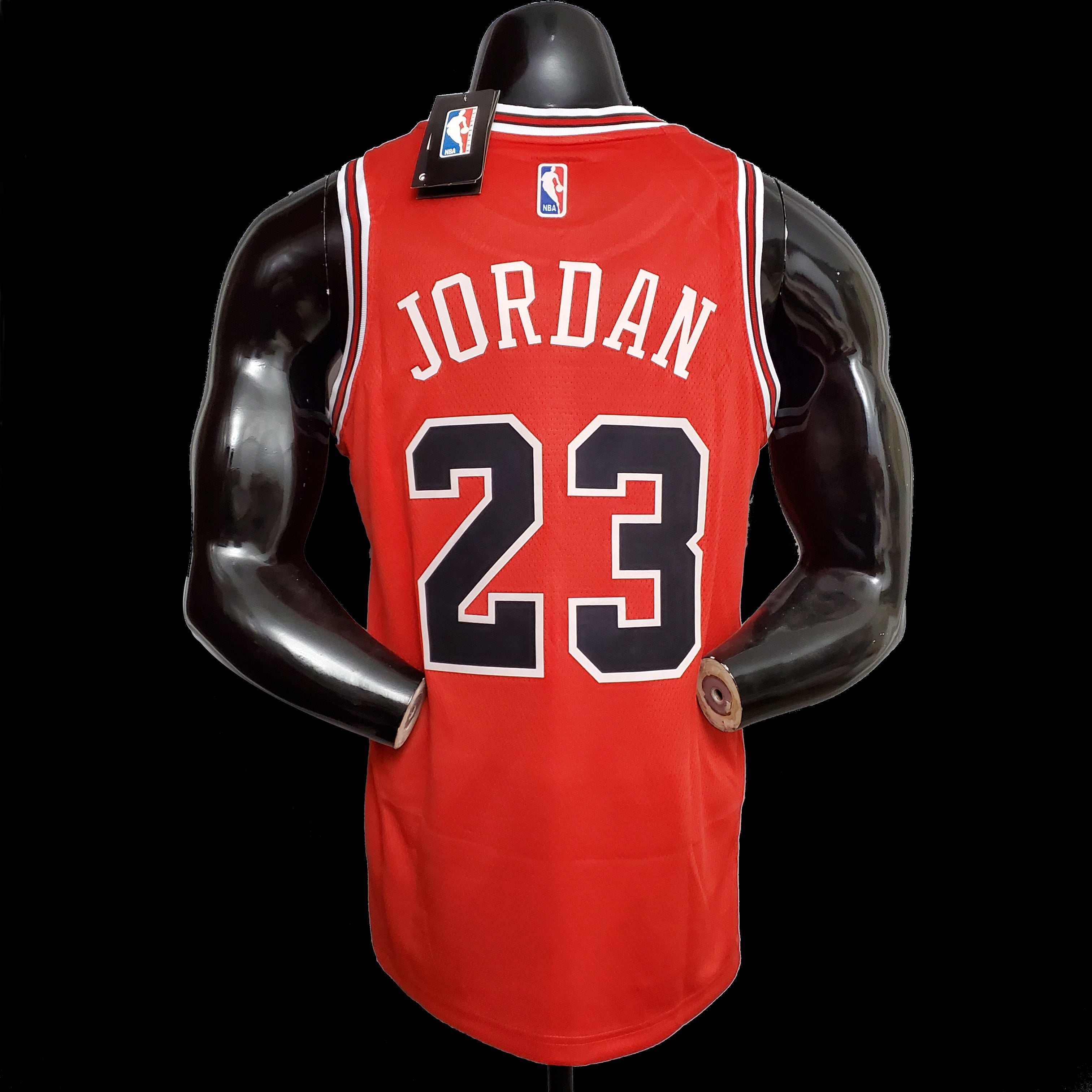 Chicago Bulls #23 Michael Jordan Black Swingman Stitched Basketball Jersey