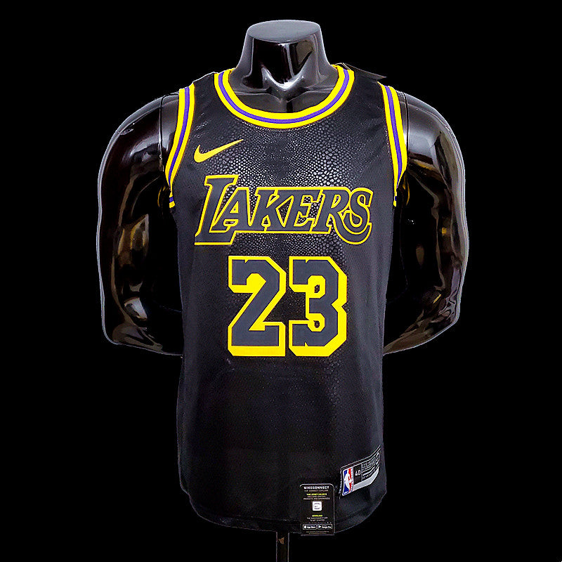 Λος Άντζελες ΛεΜπρόν Τζέιμς 23 Lakers Black NBA Jersey