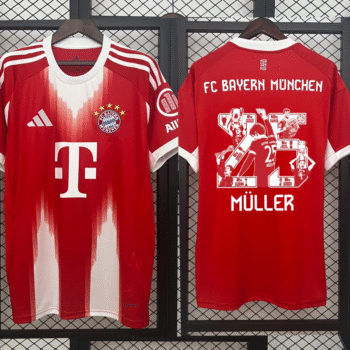 Bayern Munich Thomas Müller 25 Home Tribute Jersey